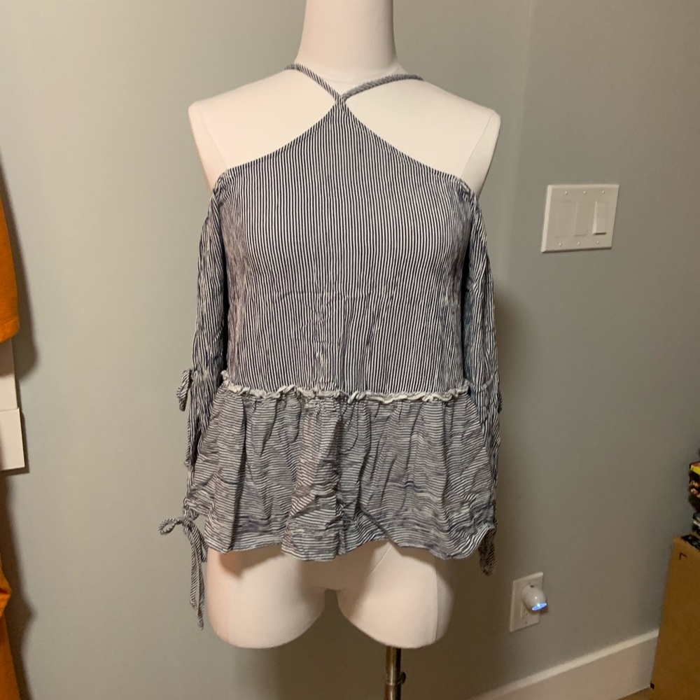 American Eagle Halter Top with sleeves.